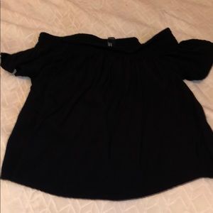 Off the shoulder crop top